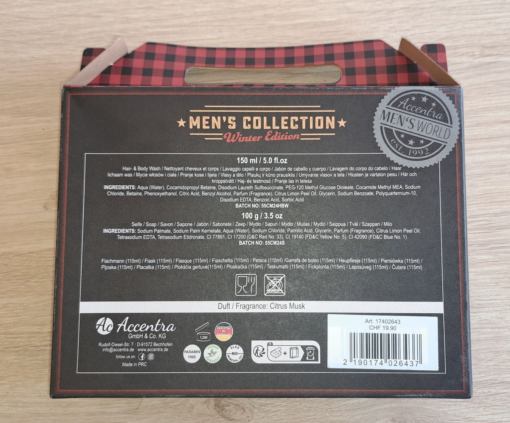 Sonstige Körperpflege: Körperpflegeset Accentra Men's Collection – Neu und originalverpackt aus Diessenhofen von Osio 1