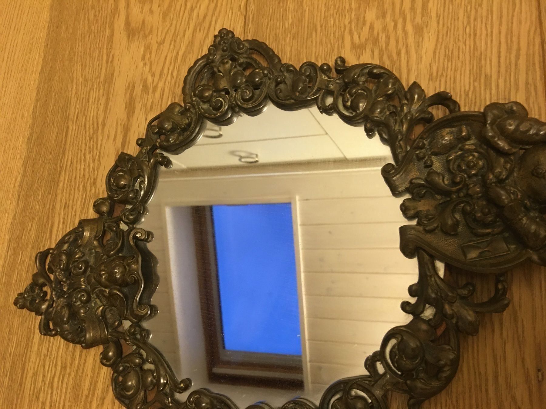 Miroirs: Spiegel Antik Bronze Einzelstück – Neuf (Voir description) à Kaiseraugst par Fingerring 3