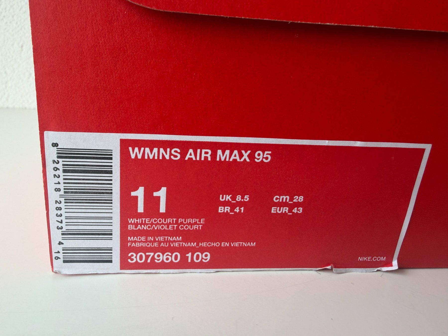 Nike Damenschuhe: Nike Air Max 95 Grape Wmns (2018) – Gebraucht aus Ennenda von KUROI14 6