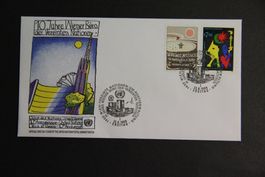 Vereinte Nationen Wien 1989 - FDC - 10 Jahre Wiener Büro