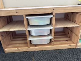 Trofast Toy Storage Unit w/ 3 Bins - Perfect for Spring Clea