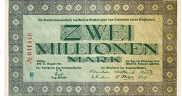 Wetzlar 2 Mil.Mark 23.08.1923 VZ-VZ++