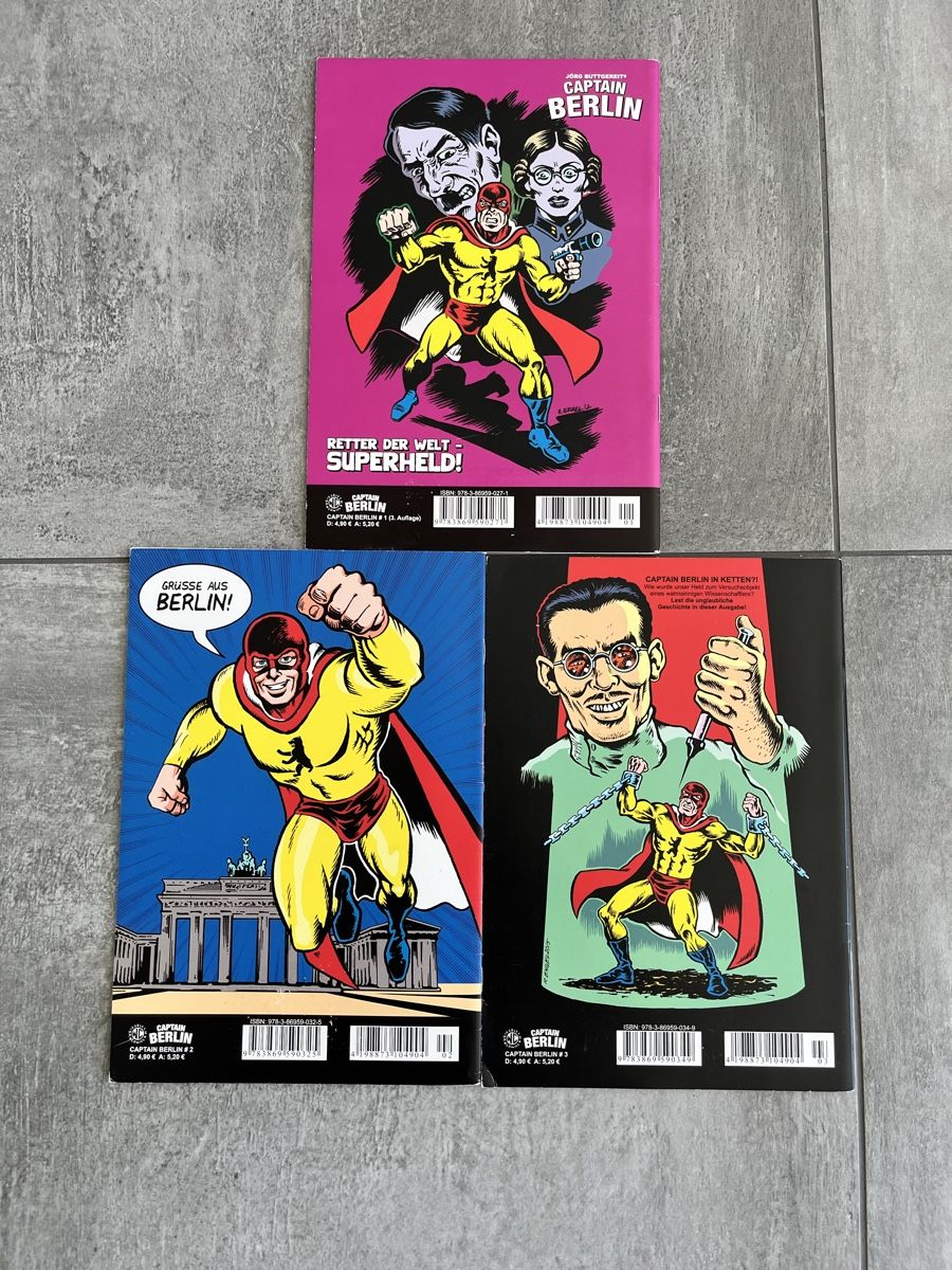 Fumetti: CAPTAIN BERLIN COMIC 1-3 – Usato da Densbüren venduto da lana79 2
