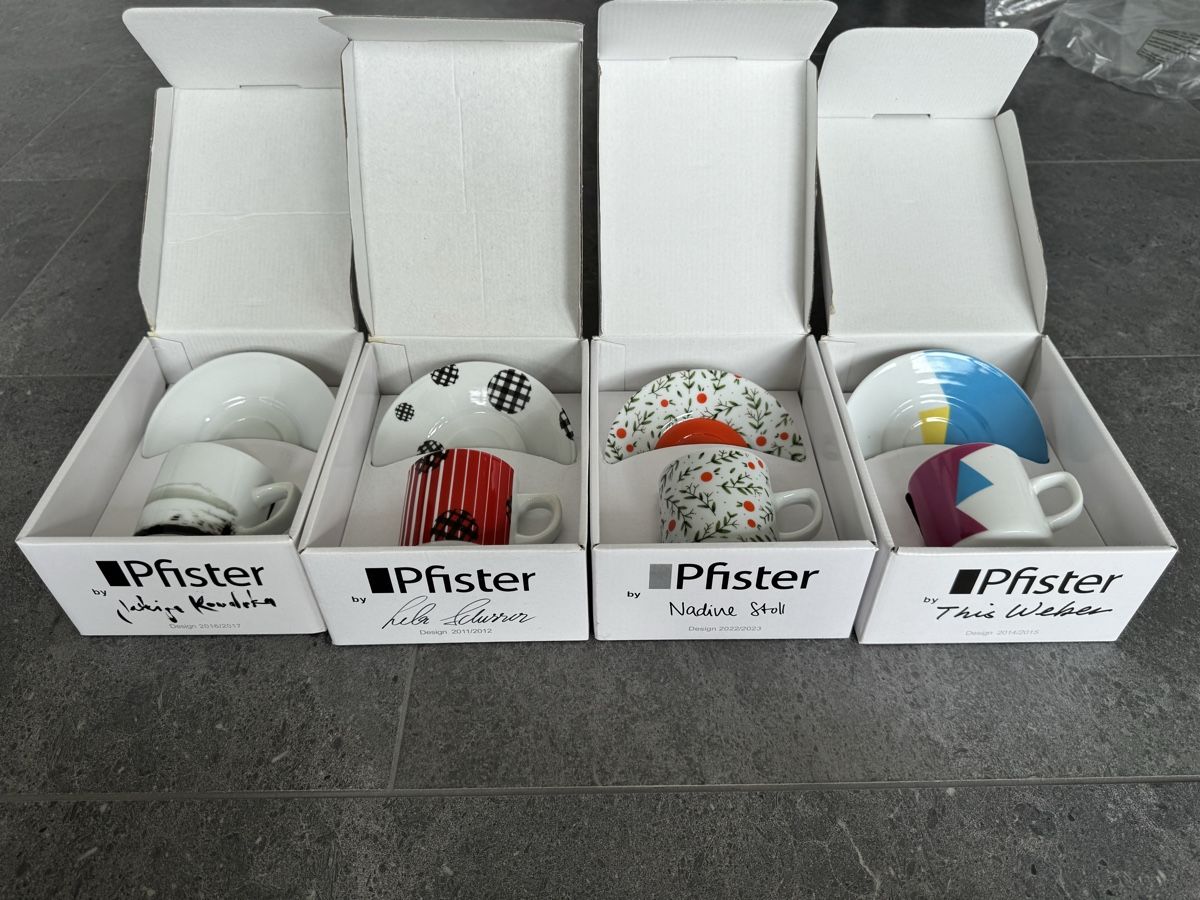 Pfister Tazze: Pfister Espresso Tassen – Nuovo (secondo la descrizione) da Dachsen venduto da Pfotenglueck 2