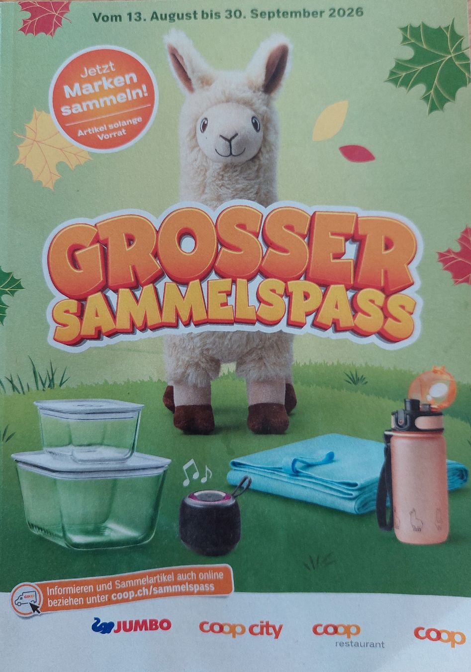 Coop Sammelmarken & -punkte: Coop Sammelpass Lama – Neu und originalverpackt aus Amden von bach22