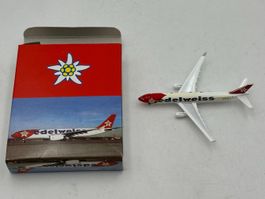 Schabak Edelweiss Airbus A330 Modell 1:600 OVP Flugzeug