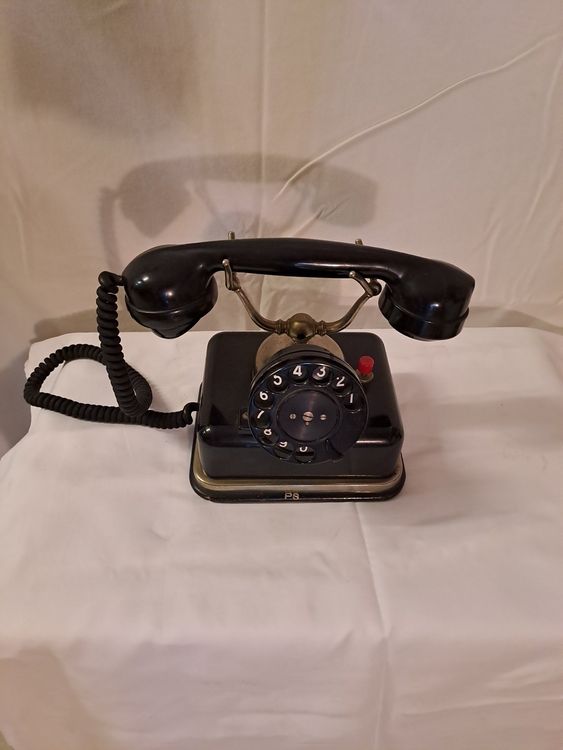 Antikes Bakelit Telefon, Wählscheibe, Rarität 1