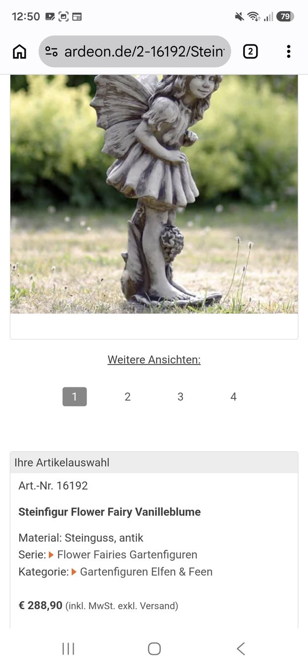 Statuette: Gartenfigur aus Steinguss – Usato da Winterthur venduto da Stanislava02 5