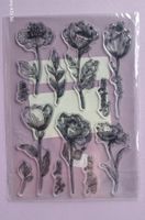 Frühlings Stempelset Blumen, neuwertig, kreative Deko!