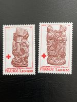 Frankreich 1980 Satz Rotes Kreuz Holzskulpturen postfrisch