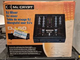 Mc CRYPT DJ-60 DJ Mixer, neu und originalverpackt