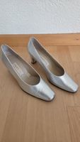 Silberne Leder-Pumps von Capriccio Grösse 35 1/2