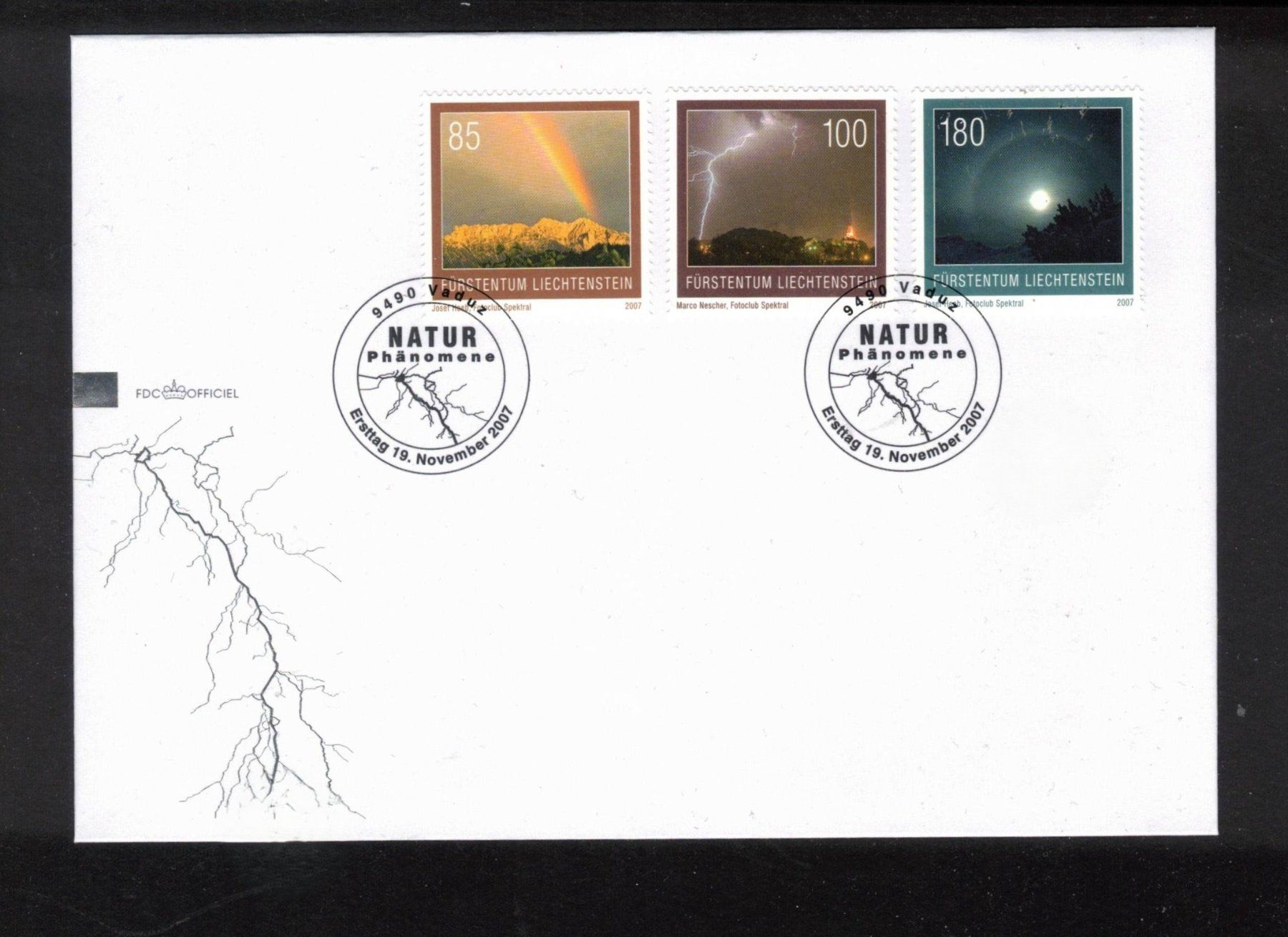 Tutti i francobolli: 2007 FDC Naturphänomene   aus ABO – Usato da Oberwil (Dägerlen) venduto da loxis