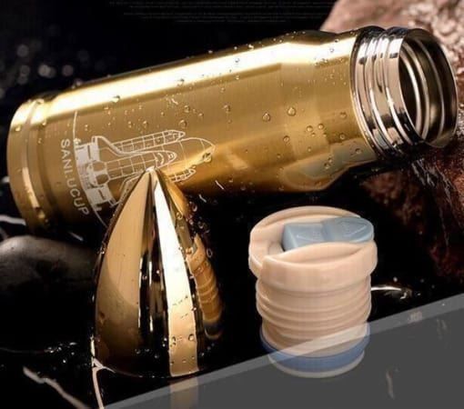 Borracce & Thermos: Thermosflasche  Gold oder Schwarz ca 5dl – Nuovo e nell'imballaggio originale da Arth venduto da 100i 2
