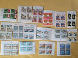 4er Blöcke Briefmarken 1987 Österreich, Postfrisch Top