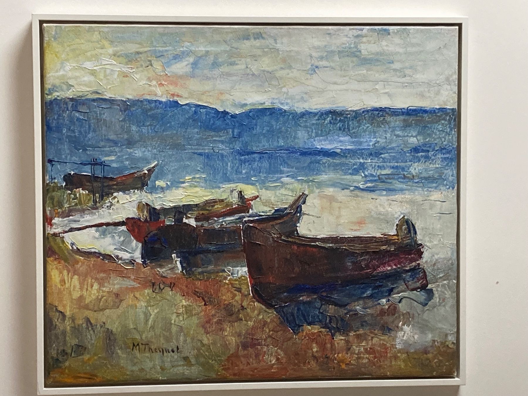 Dipinti: Ölbild von Max Theynet 73.5 x 64.5 – Usato da Bolligen venduto da abara1