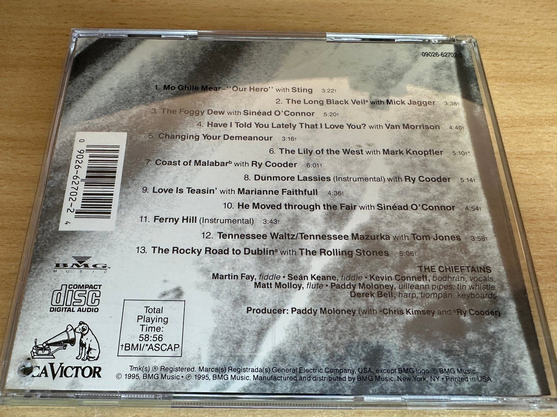 CDs: The Chieftains – The Long Black Veil – Gebraucht aus Rikon im Tösstal von Alpenmutz 1