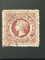 Timbre New South Wales 1 Shilling rouge état usagé