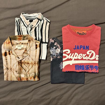 Marken T-Shirts und Hemden im Set, Grösse XS/S