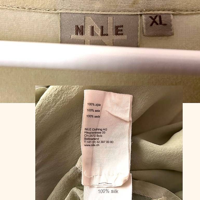 Nile Tuniche: NILE Seidentunika hellgrün, XL – Usato da St.Gallen venduto da cbr_5mvv 4