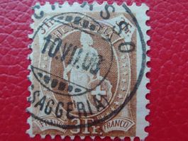 Stehende: Nr.100B, CHIASSO (Vollstempel), 140.-+ signiert !