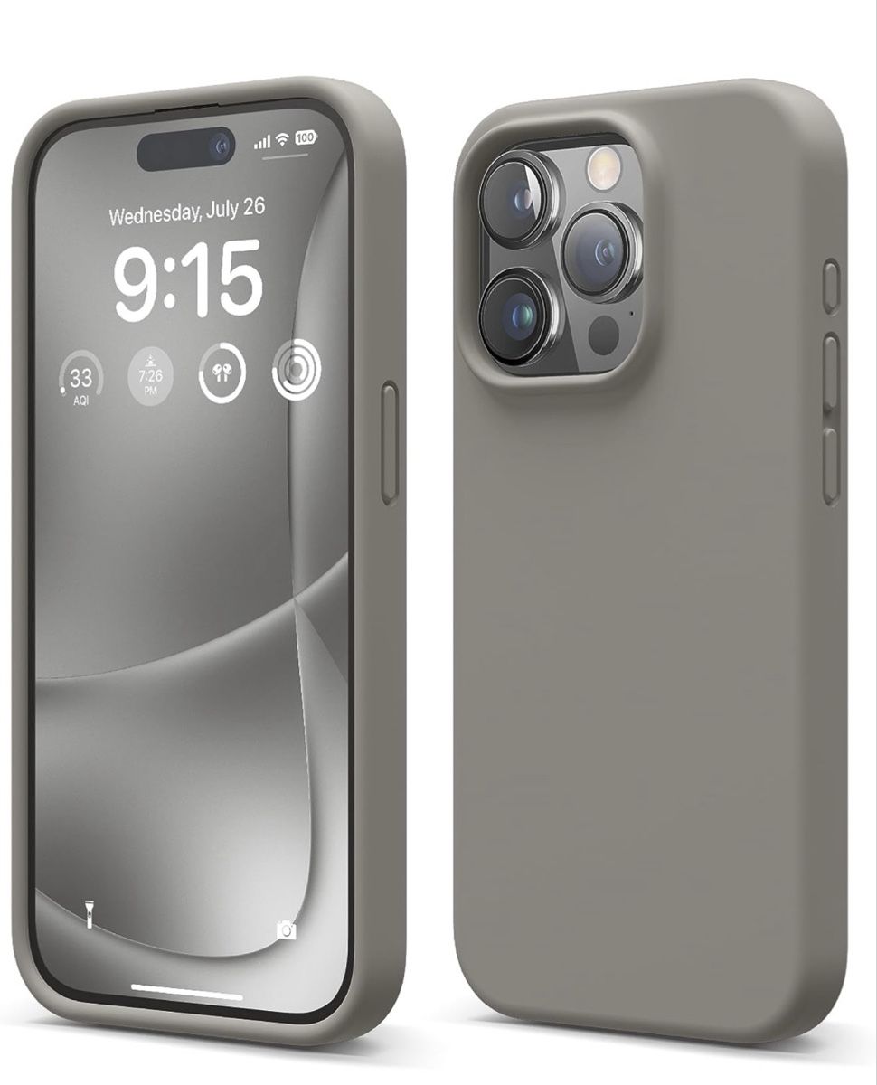 Cover & Protezioni schermo: Coque silicone Elago compatible iPhone 15 PRO Gris Hülle – Usato da Renens VD venduto da ipeShop 3