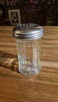 Sucrier vintage en verre et métal, parfait état!