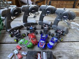 4x Team Losi Micro Modellautos für Bastler