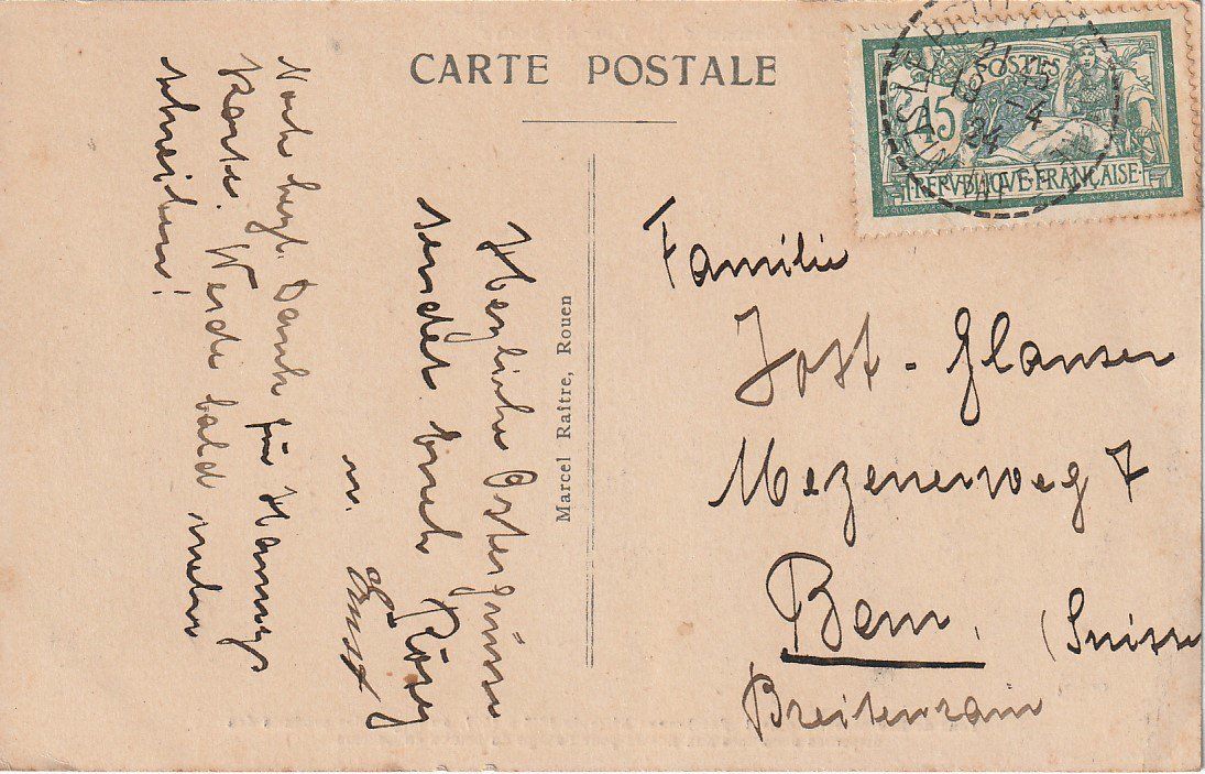 Tutti i francobolli: Frankreich 1924 Ansichtskarte Rouen – Usato da Arlesheim venduto da gaugi43