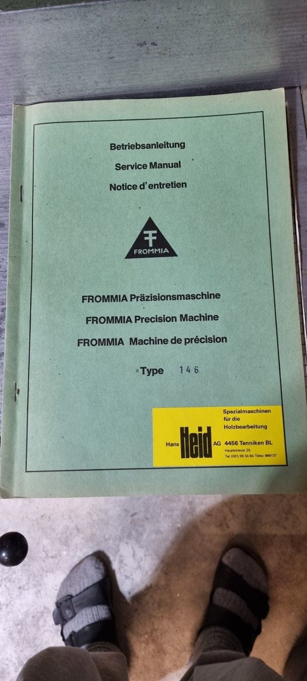 Alle Maschinen: Abrichthobelmaschine Frommia Typ146 – Gebraucht aus Mülligen von  3