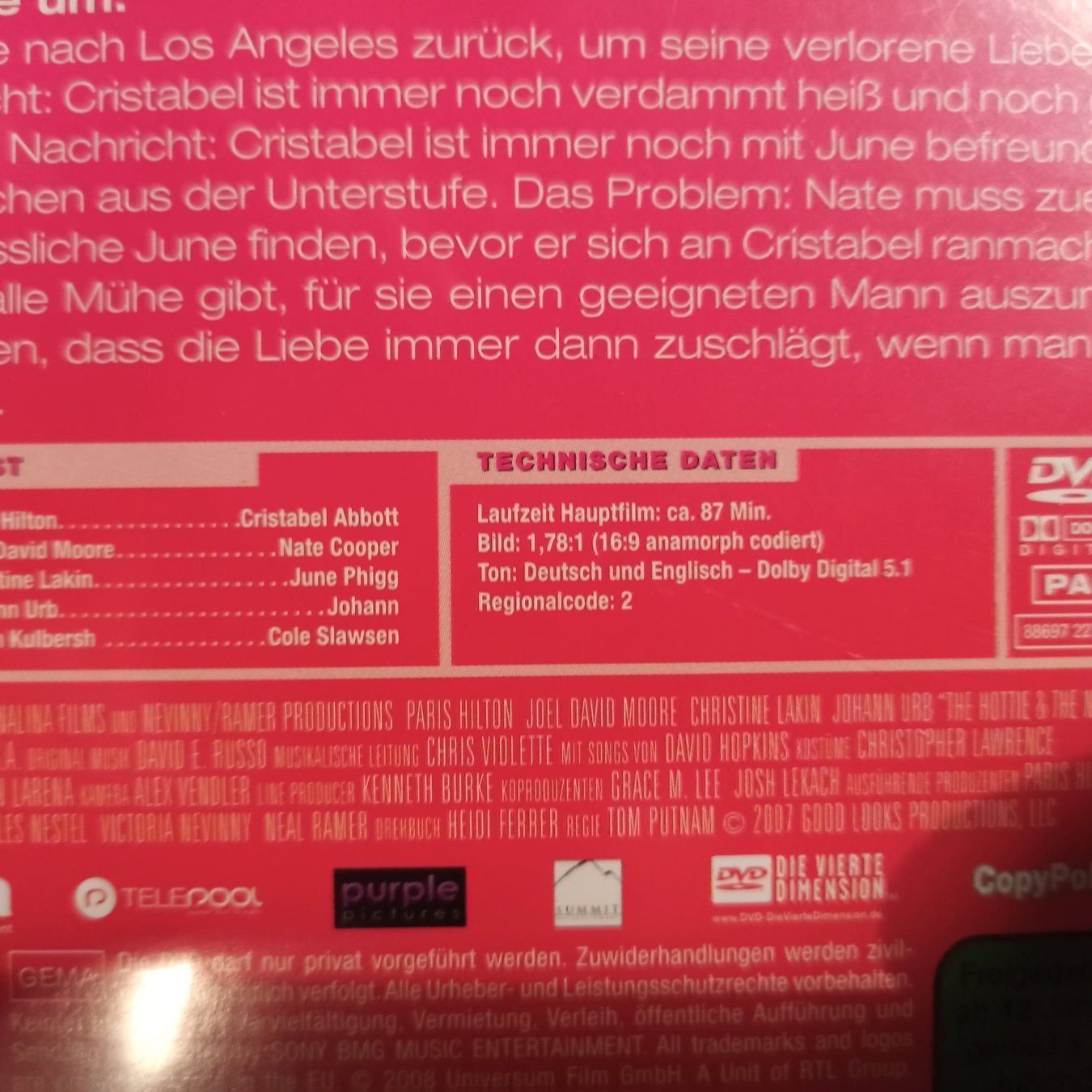 Alle DVDs: The Hottie and the Nottie – Gebraucht aus Dübendorf von kb86_MOVIE 2