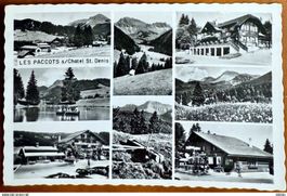 Châtel St. Denis - Les Paccots - multi-vues en hivers 1964