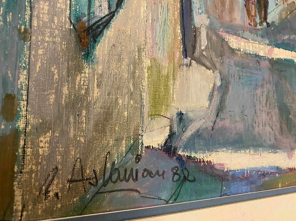 Gemälde: Tableau par B. ASLANIAN de 1987 dim. 46 x 30 cm – Gebraucht aus Carouge GE von Domblo 2