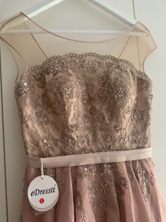 edressit Festkleid Abendkleid mit Pailletten Grösse M /38