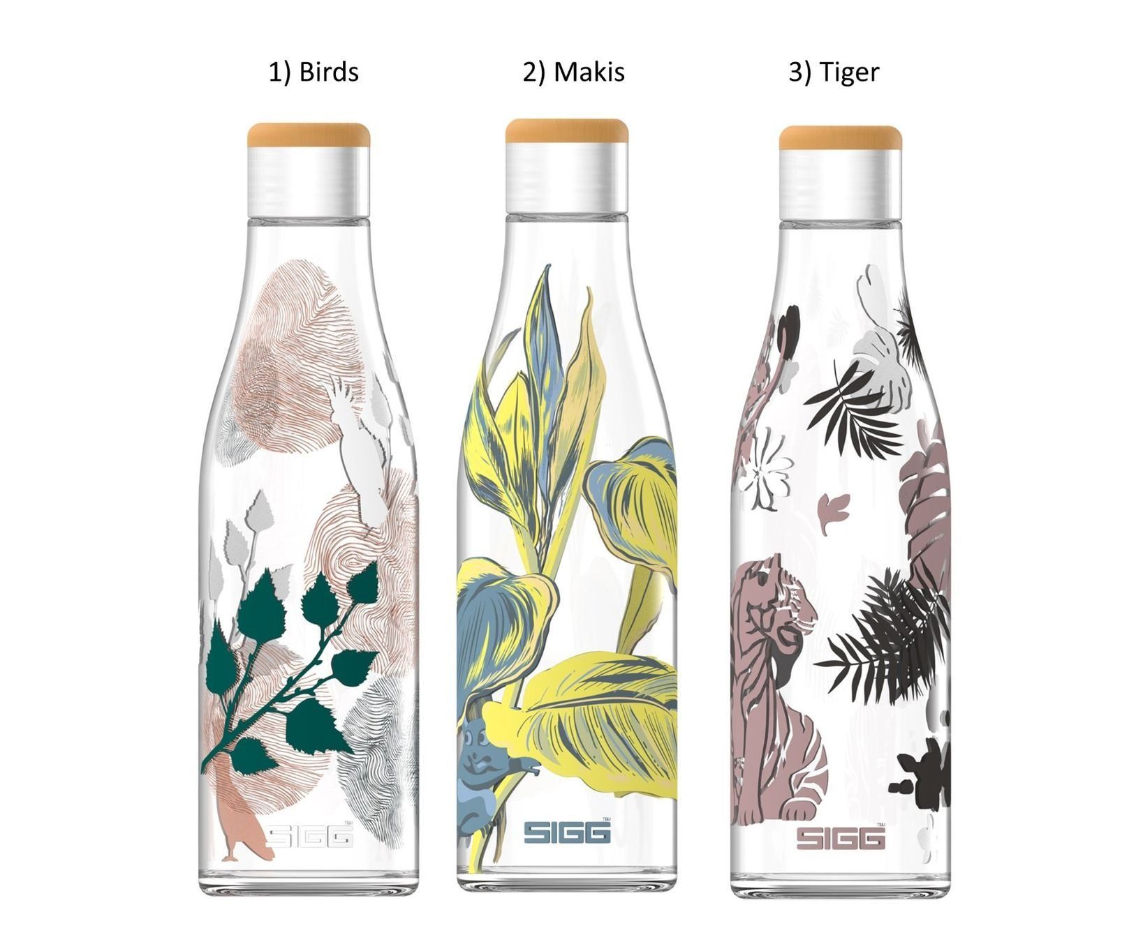 Sigg Borracce & Thermos: SIGG Glas-Trinkflasche Metis Sumatra 6dl – Nuovo e nell'imballaggio originale da Kägiswil venduto da nick333