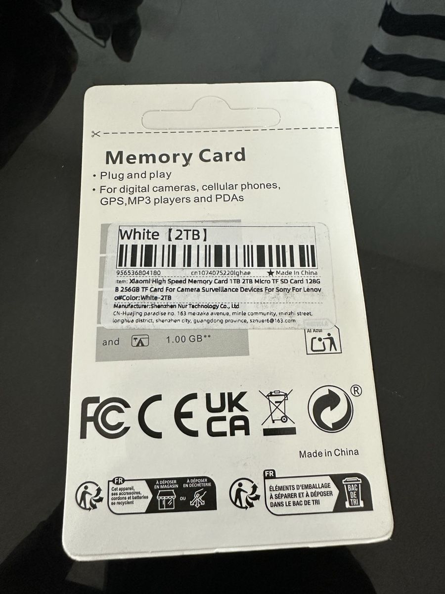 Schede di memoria: 2TB Micro SD Karte mit Adapter, neu,  – Nuovo e nell'imballaggio originale da Ettingen venduto da Vasantha25 1