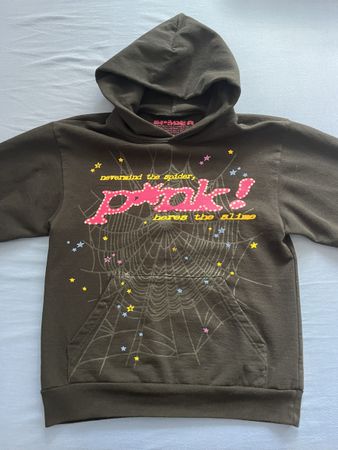 Sweat à capuche Sp5der P*INK coloris noir