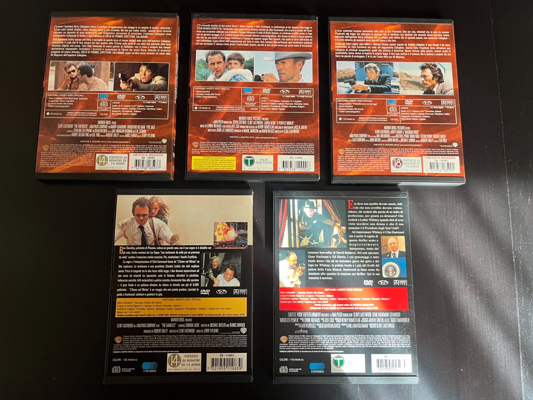 Tutti i DVDs: 5 DVD di CLINT EASTWOOD – Usato da Rivera venduto da lor_p69f 3