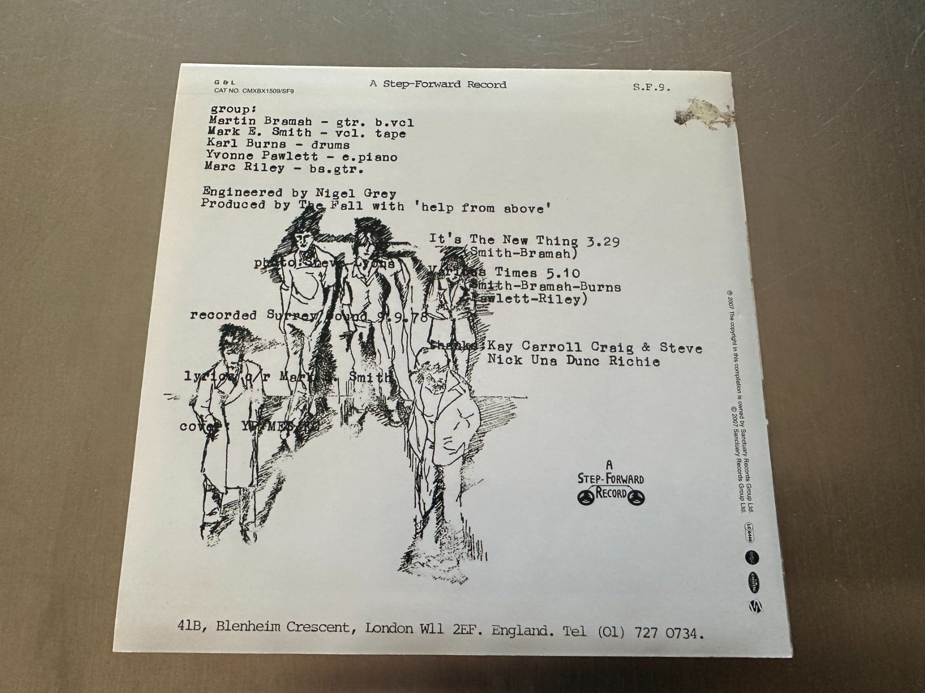 Dischi in vinile: THE FALL 7 IT'S THE NEW THING – Usato da Sion venduto da jaipur1401 1