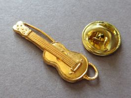 PIN, MUSIK INSTRUMENT GITARRE, goldfarben