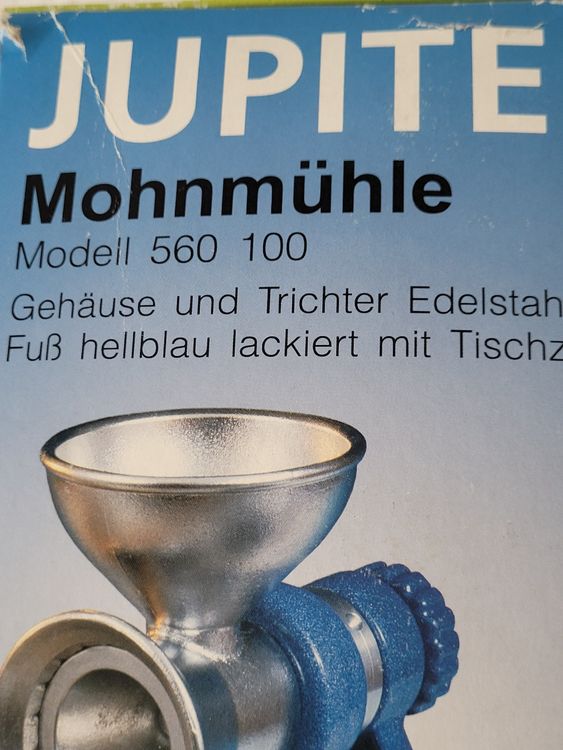 💙🤍 Vintage JUPITER Mohn-/Saatenmühle Eisen neuwertig! (Neu (gemäss ...