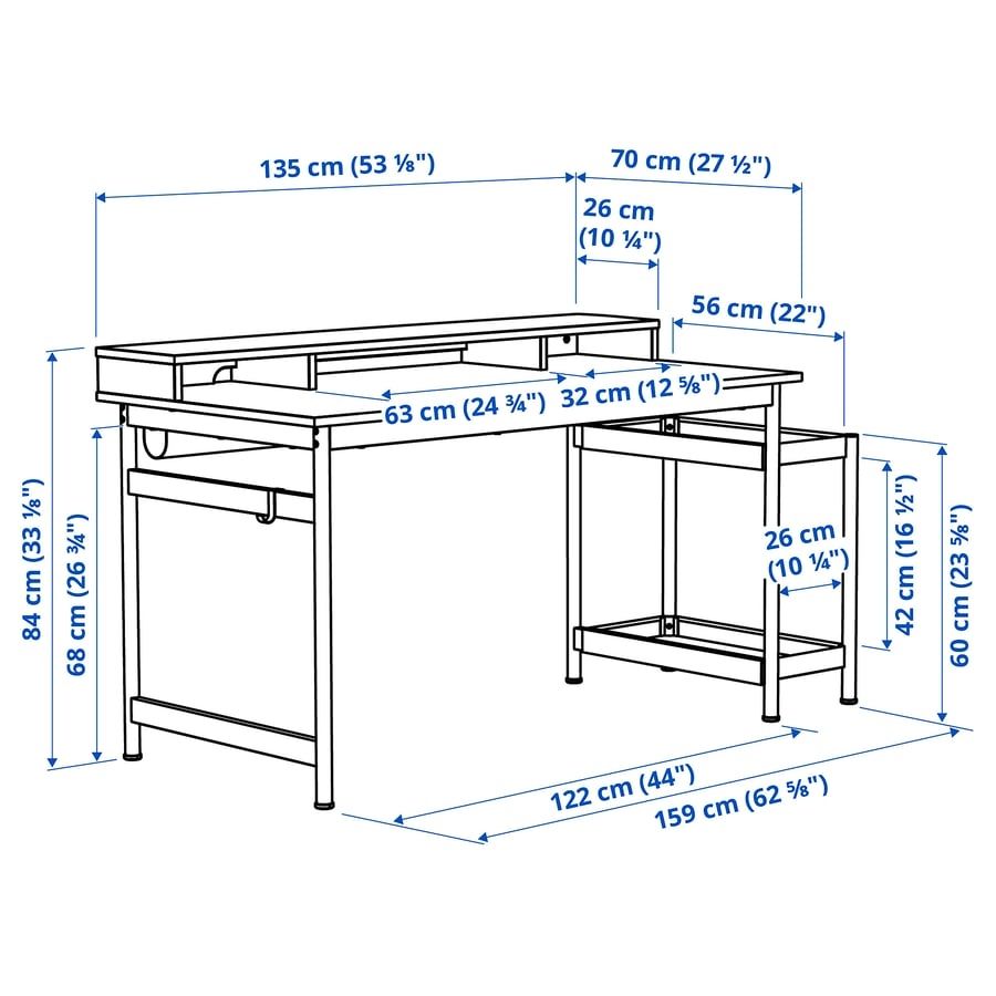 Ikea Bureaux: IKEA Schreibtisch – D'occasion à Biberist par Waebi1m 4