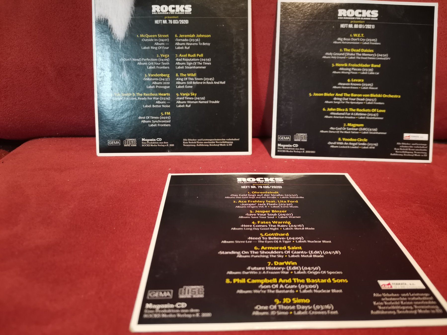 CD: 3 x CD Rocks Compilation (76 / 79 / 80) – Usato da Zofingen venduto da noise123 1