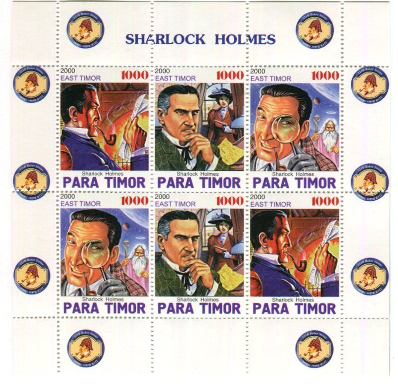 Alle Briefmarken: Block "Sherlock Holmes". Timor. – Neu und originalverpackt aus Basel von Butsch5