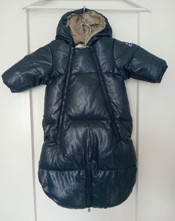 Benetton Baby Winteroverall Daunen Gr. 56 Blau, Gratis Avent