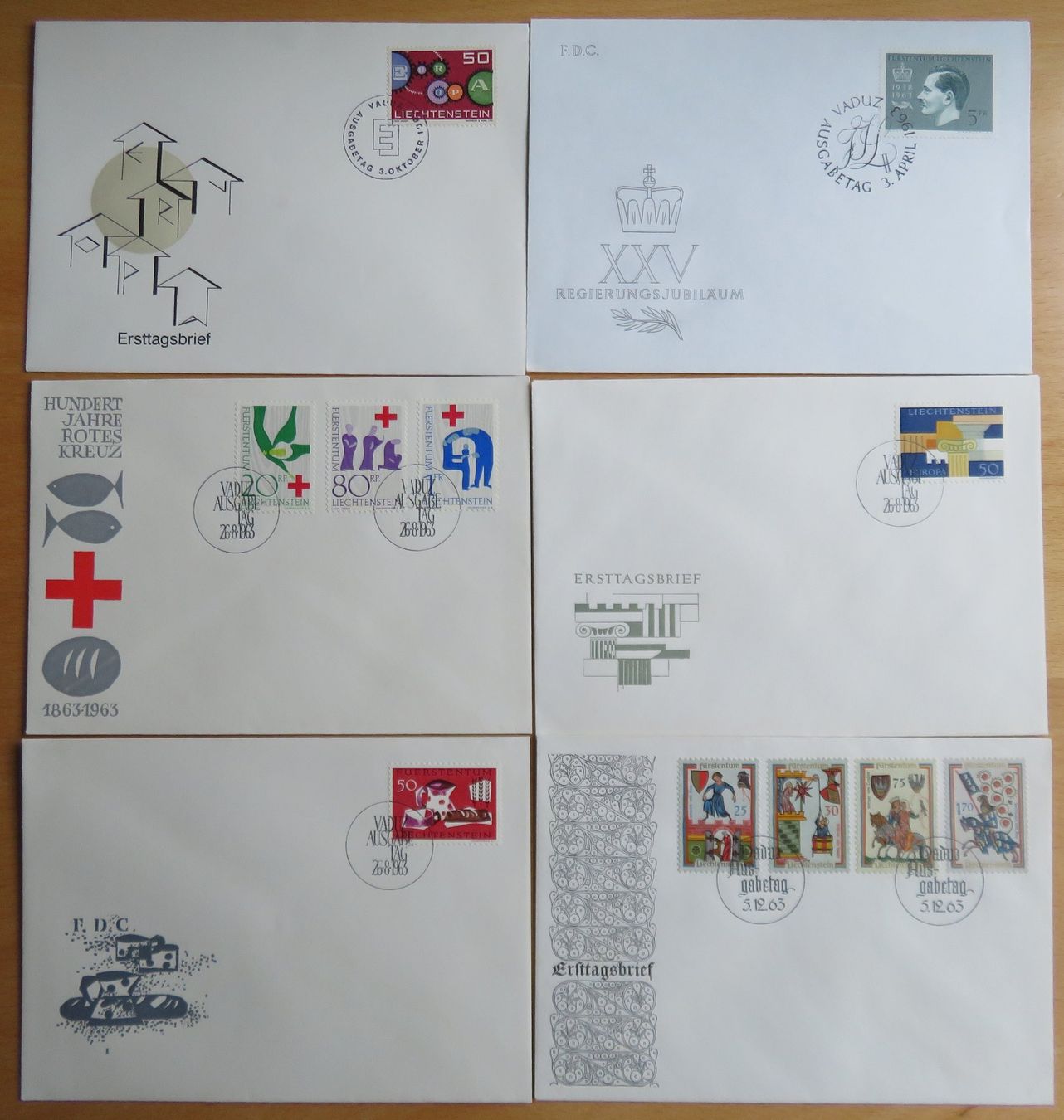 Tutti i francobolli: Liechtenstein Ersttagsbriefe FDC 1963 - 2022 komplett – Nuovo e nell'imballaggio originale da Vaduz venduto da muro100 8
