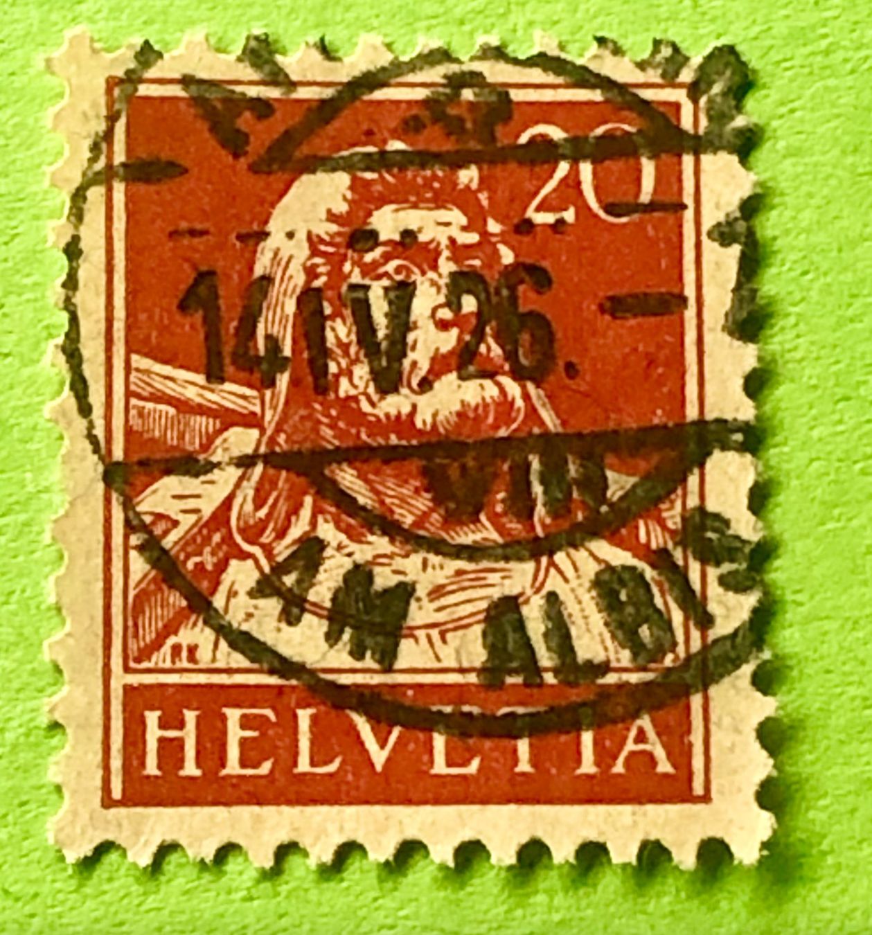 Tutti i francobolli: Nr.174  Wilhelm Tell GESTEMPELT    – Usato da Aarau venduto da Billa007