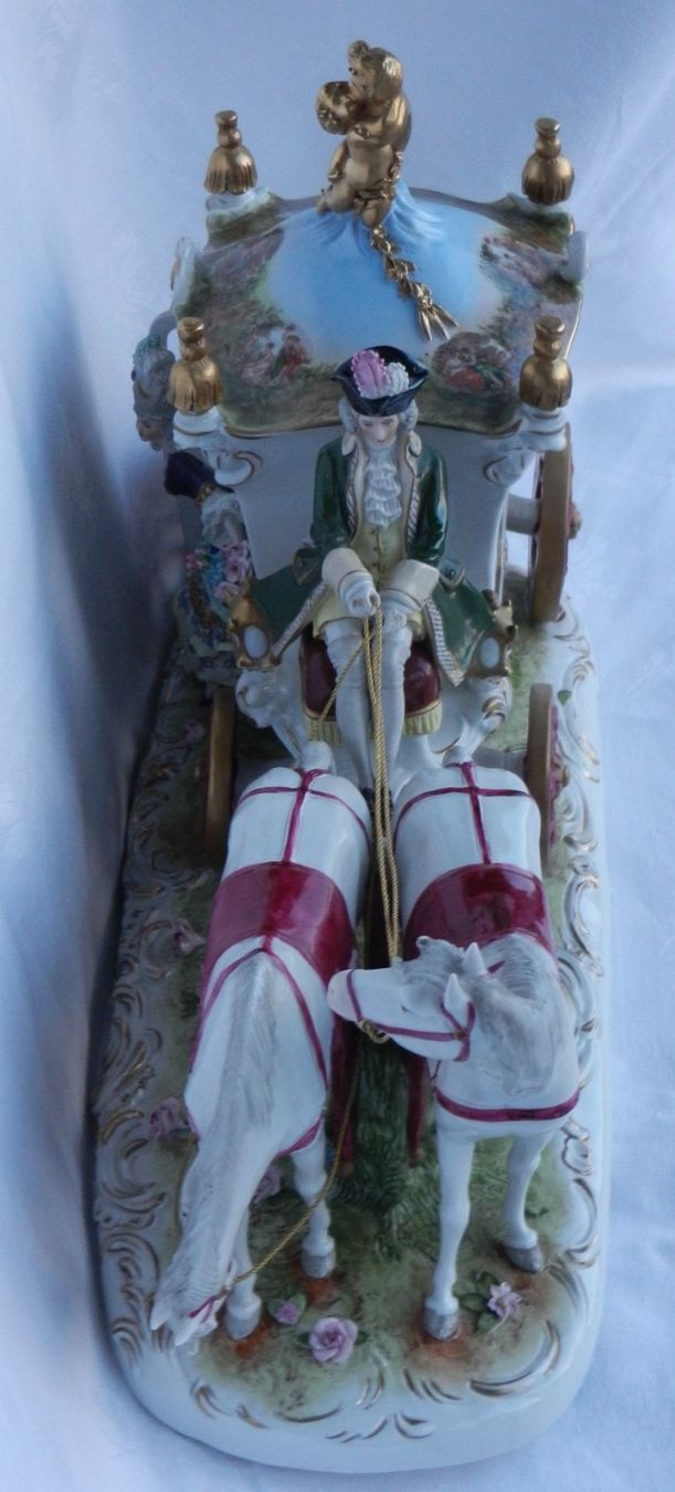 Statuette: Prunkvolle Rokoko Kutsche, Scheibe-Alsbach, Thüringen – Usato da Wolfwil venduto da Verbenia 2