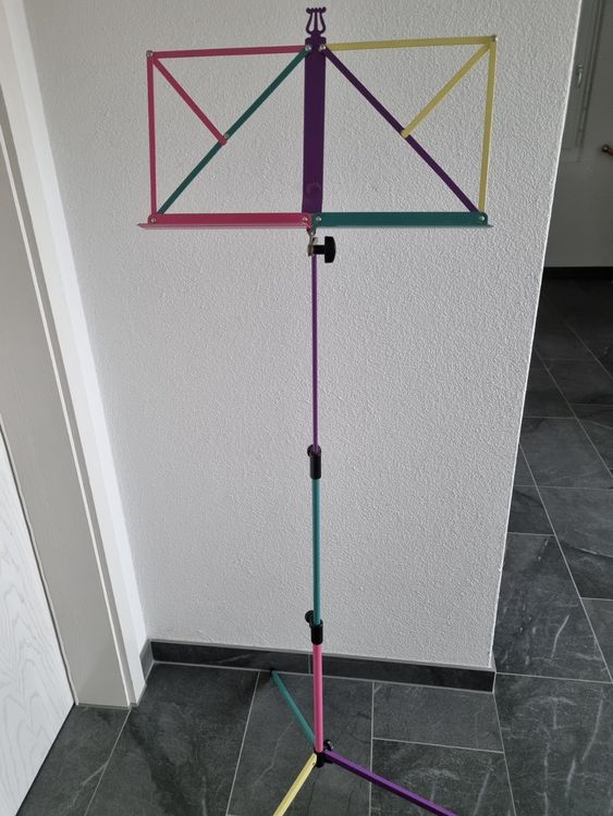 Kinsman OPS55M Notenständer Bunt – Höhenverstellbar 52-120 Cm, Mit Tragetasche