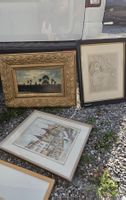 Grosse Sammlung Kunstbilder diverse Rahmen Zustand gebraucht